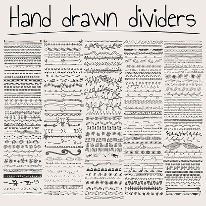 Hand drawn dividers