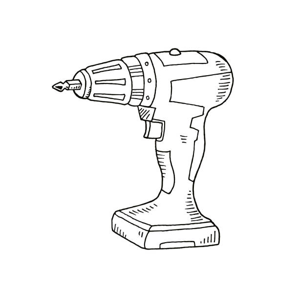 ilustrações de stock, clip art, desenhos animados e ícones de hand drawn drill - plastic hammers