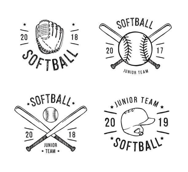 3 5 Softball League Illustrations Clip Art Istock