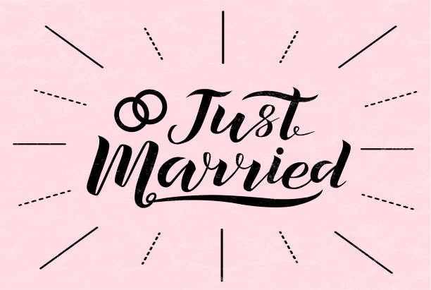 Just Married Sign Illustrations, Royalty-Free Vector Graphics & Clip ...
