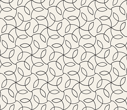 Hand Drawn Seamless Floral Vector Pattern