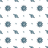hand drawn seamless repeat pattern, vector repeat pattern for textile, gift wrapper, product packaging, branding, wallpaper, and other seamless printing work. pattern swatch added to the swatch panel.