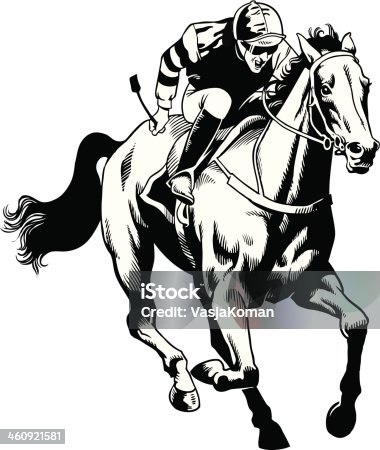 istock Hand Drawn Thoroughbred Horse 460921581