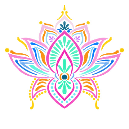 Hand Drawn Water Lily Lotus Mandala Pattern Background. Henna, Mehndi Tattoo Decoration. Decorative ornament in ethnic oriental style.