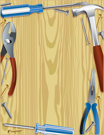 Hand Tool Border Stock Illustration - Download Image Now - iStock
