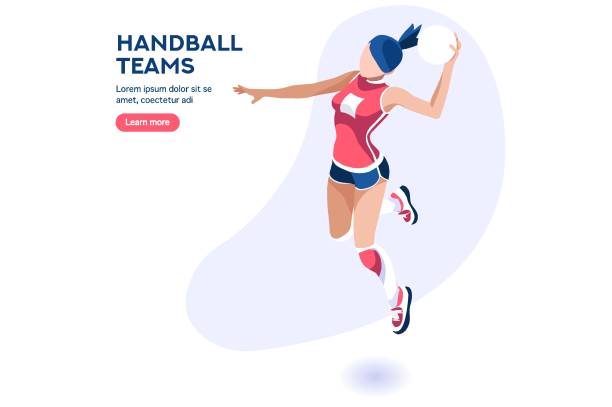 手球運動員角色 - 手球 幅插畫檔、美工圖案、卡通及圖標