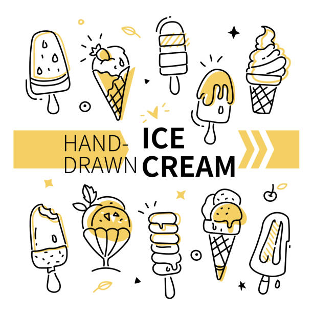 517 Single Scoop Ice Cream Cones Illustrations Clip Art Istock
