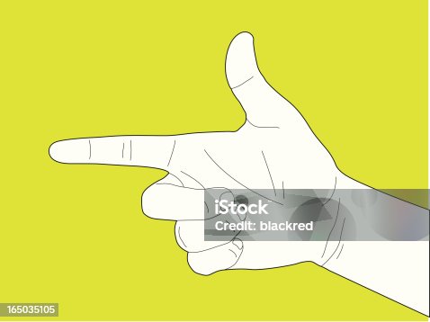 istock Handgun Hand Gesture 165035105