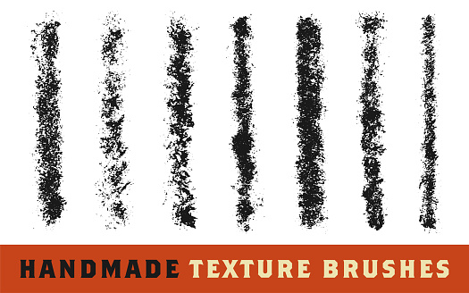 Handmade Texture Brush Vector Set