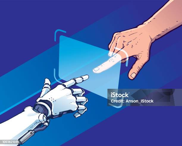 Free Robot Hand Vector Art