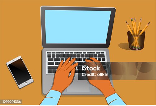 istock hands typing on laptop 1299201336