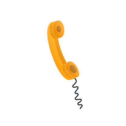 Handset. Phone conversation. Bell
