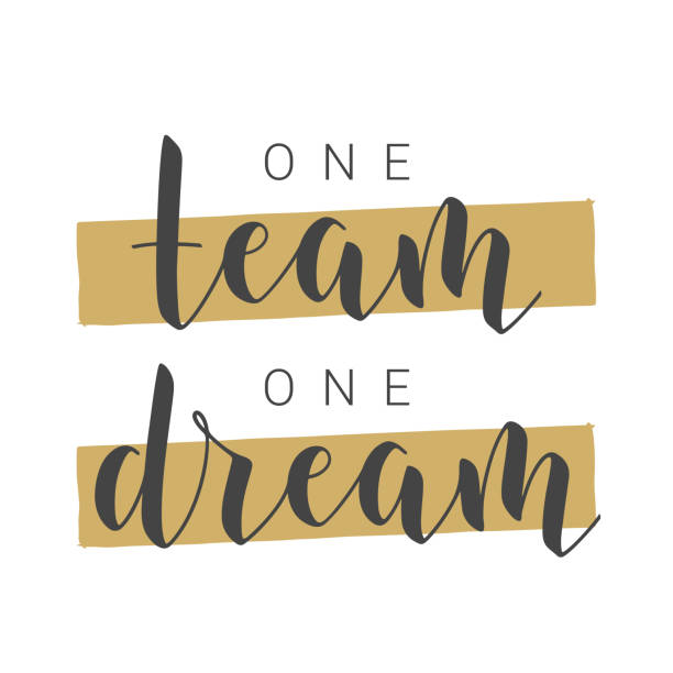 One Team One Dream stock vectors - iStock