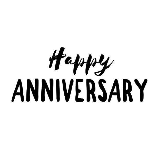 Happy anniversary. Gold happy Anniversary, happy Anniversary text, happy anniversary calligraphy, vector image wedding anniversary stock illustrations