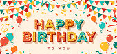 istock Happy Birthday greeting card 1151005334