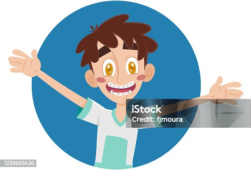 istock Happy boy with open arms 1220655430