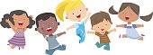 istock Happy Cartoon Kids 519555238