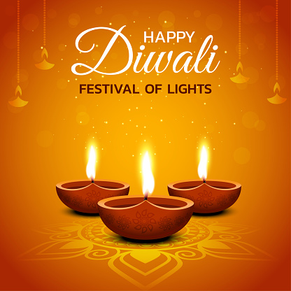 Happy Diwali Vector.