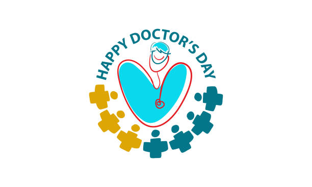 Happy Doctor's Day Happy Doctor's Day happy doctors day stock illustrations