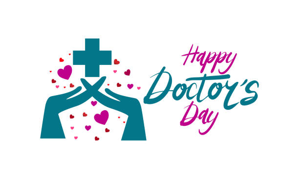 Happy Doctor's Day Happy Doctor's Day happy doctors day stock illustrations