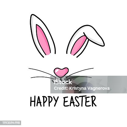 istock Happy Easter bunny 1193594198
