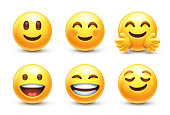 istock Happy emoji icons 1326945636