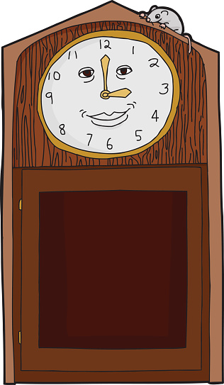 Happy Face Clock with Mouse