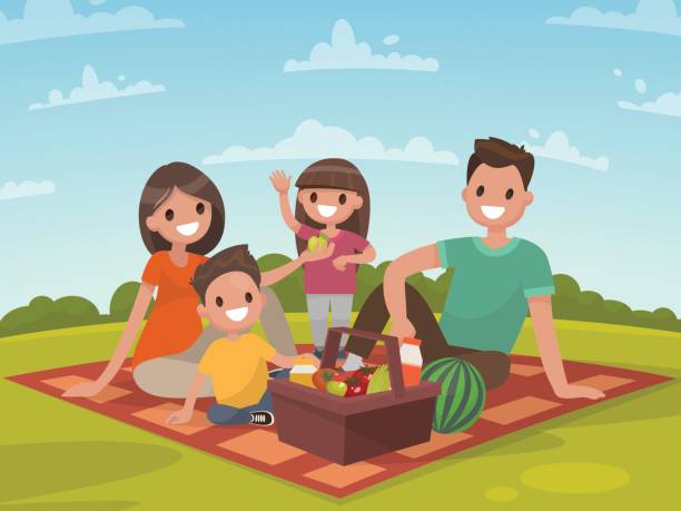 Family Picnic Clipart