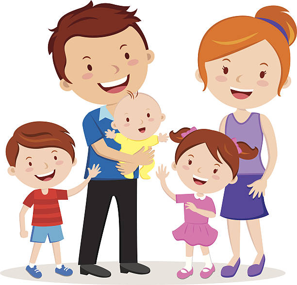 Royalty Free Asian Family Clip Art, Vector Images