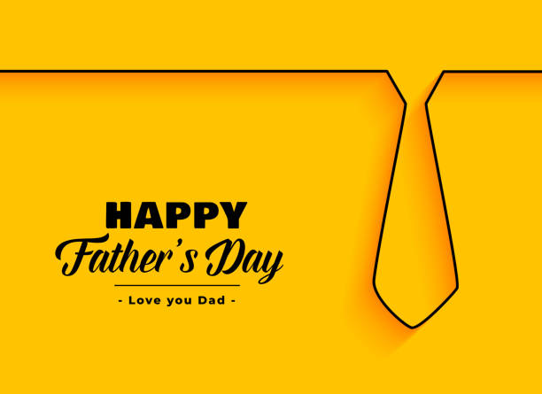 최소 스타일의 행복 한 아버지의 날 배경 - fathers day stock illustrations