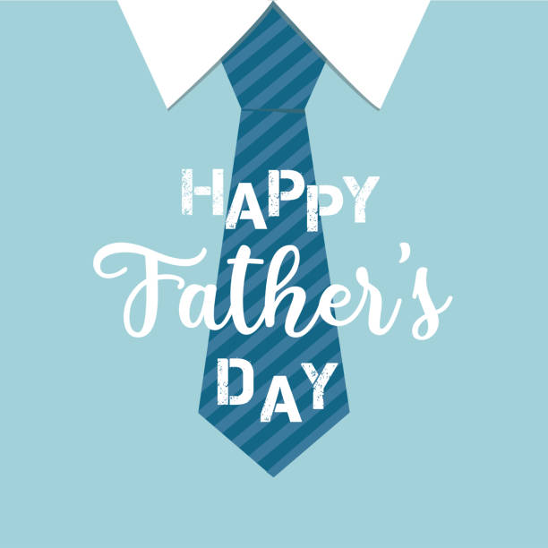 Happy Fathers Day Greeting Card Illustration fathers day stock illustrations