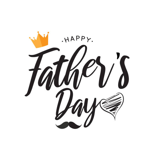 2 192 Happy Fathers Day Handwritten Lettering Illustrations Clip Art Istock