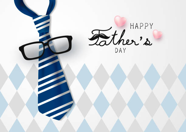 mutlu baba günü vektör illüstrasyon - fathers day stock illustrations