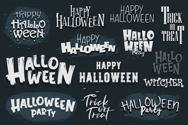 Happy Halloween (trick or treat) Poster for invitation for designer create banner or web page vector art illustration