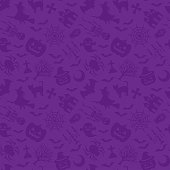 istock Happy Halloween. purple background. 1049178004