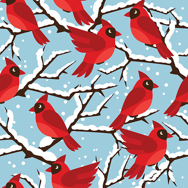 Cardinal Winter Background Illustrations, Royalty-Free Vector Graphics ...
