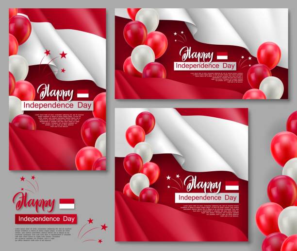 independence day indonesia illustrations royaltyfree