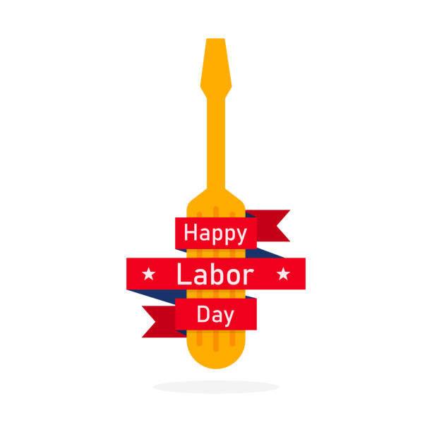 mutlu i̇şçi bayramı arka plan. vektör çizim. - labor day stock illustrations