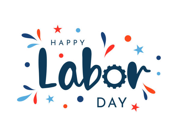 Happy Labor Day card. Vector Happy Labor Day card. Vector illustration. EPS10 labor day stock illustrations
