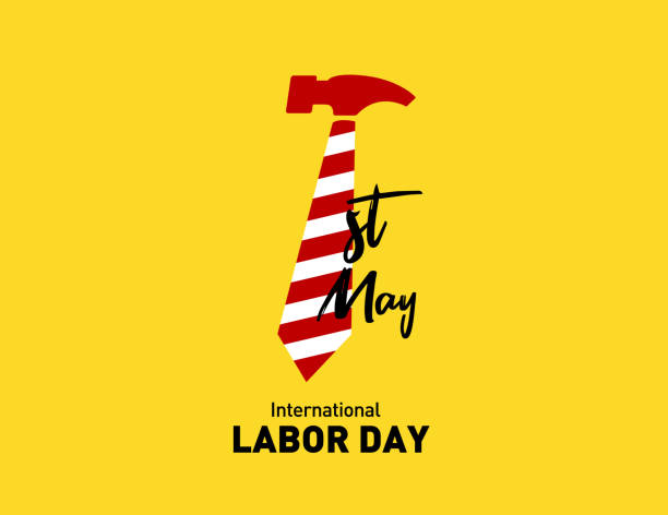 happy labor day concept - labor day stock illustrations