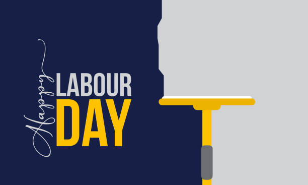happy labour day or working day . 1st may labour day concept for banner, poster, card and background design. - labor day stock illustrations