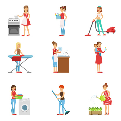 Happy Modern Housewives Cleaning And Housekeeping,