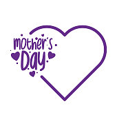 istock Happy Mothers Day lettering. Calligraphy text. stock illustration 1222375168