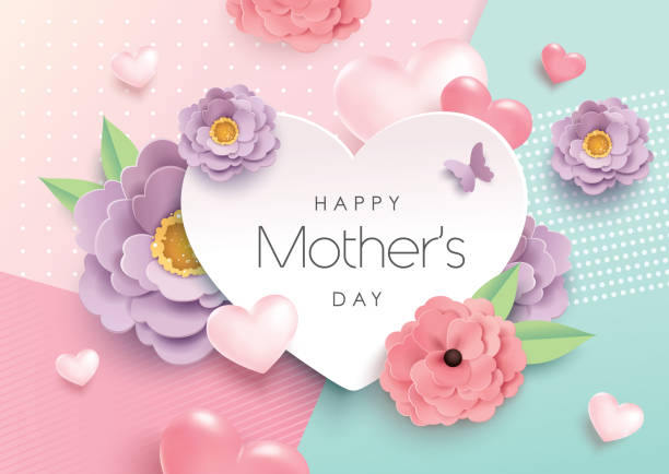 bildbanksillustrationer, clip art samt tecknat material och ikoner med glad mors dag - mothers day