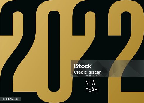 istock Happy New Year 2022 Background. 1344755581