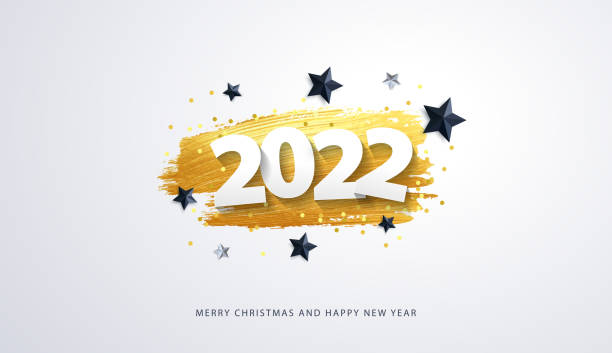 明けましておめでとうございます 2022.ベクターホリデーのイラスト - 2022年点のイラスト素材／クリップアート素材／マンガ素材／アイコン素材