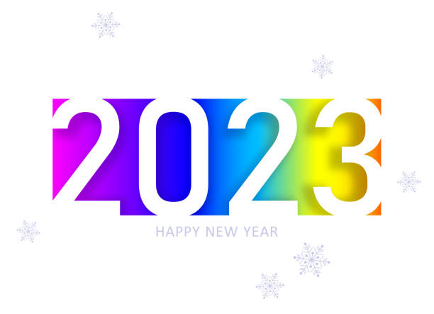 Happy new year. Holiday background. 2023. Happy new year. 2023 new year. Happy new year design. Colorful holiday background for calendar or web banner. 2023 celebration. Light 2023 Happy new year. Holiday background. 2023. Happy new year. 2023 new year. Happy new year design. Colorful holiday background for calendar or web banner. 2023 celebration. Light 2023 new years day stock illustrations