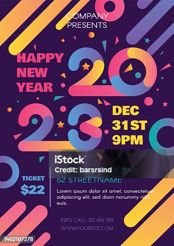 istock 2023 happy new year invitation card banner vector 1402107278