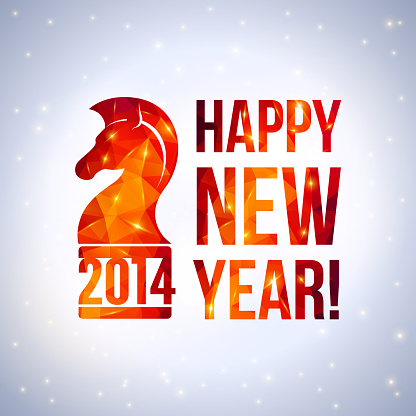 Happy new year message with 2014 numbers