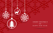 istock Happy New Year red celebration card 1291146251